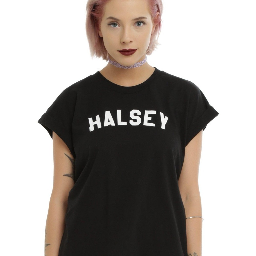 Halsey Logo Boyfriend T-Shirt, Vintage